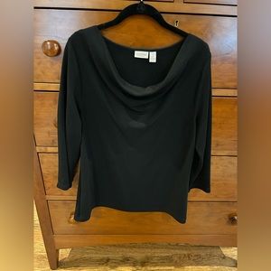 Chico's Easywear Black Top Size 1